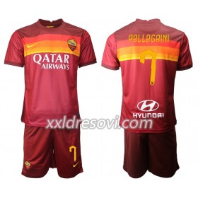 AS Roma Lorenzo Pellegrini 7 Domaći Dječji Komplet Dresovi za Nogomet 2020-2021 (+ kratke hlače)